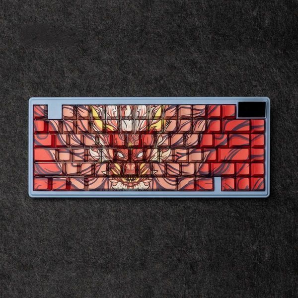 Dragon PBT - a designer set of keycaps with dragons in the Cherry profile for mechanical keyboards, In stock