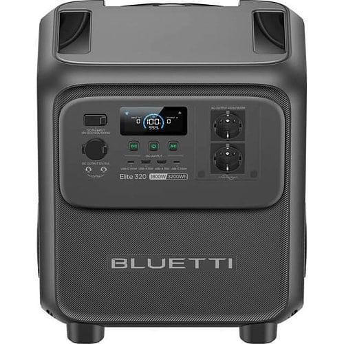 Portable charging station BLUETTI Elite 320 (300 W / 320 Wh) | LiFePO4 battery | Fast charge, In stock, Black