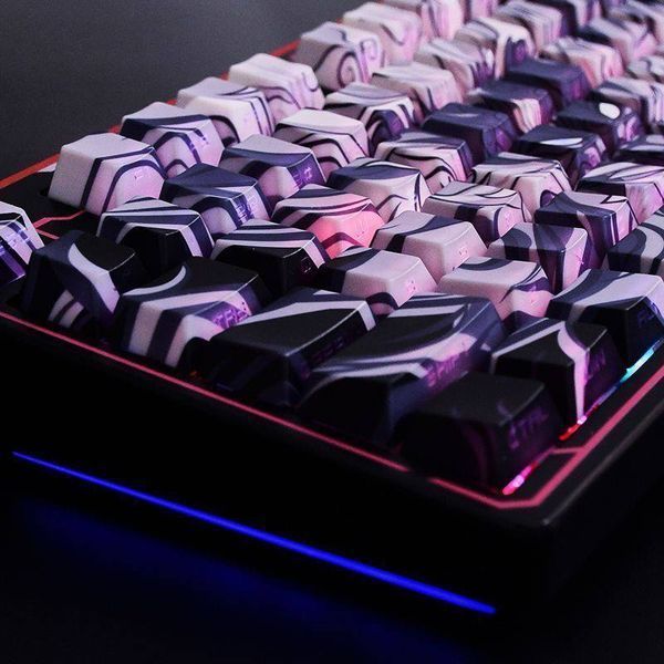 Dragon PBT - designerski zestaw nakładek na klawisze ze smokami w profilu Cherry do klawiatur mechanicznych, Niedostępny