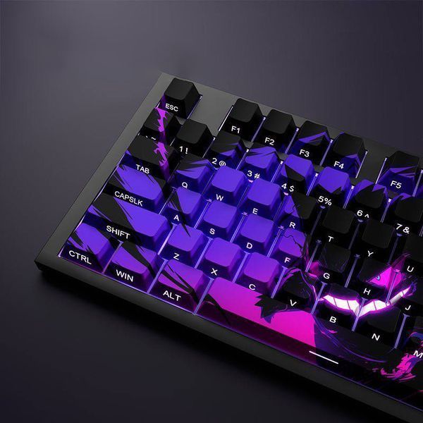 Pokemon PBT Side-print - designer OEM profile caps with side engraving and bright artwork, In stock