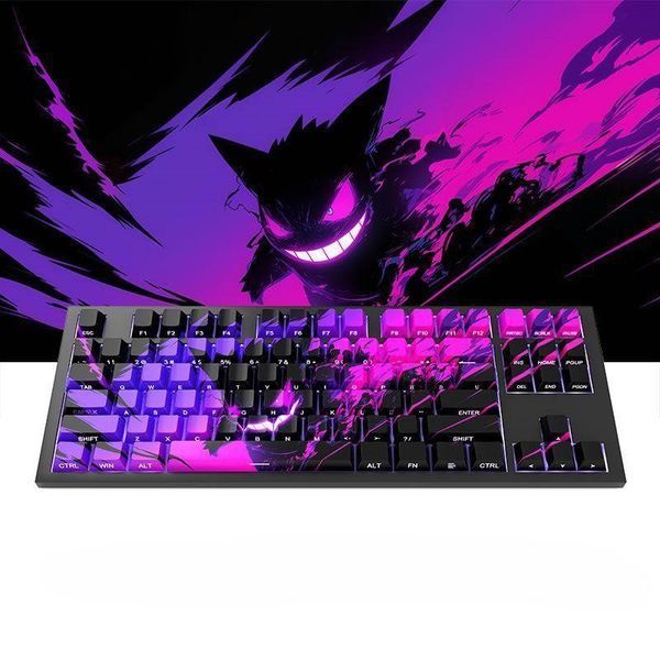Pokemon PBT Side-print - designer OEM profile caps with side engraving and bright artwork, In stock
