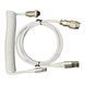 Keyboard Cable AVIATOR Coiled Cable Aluminum White