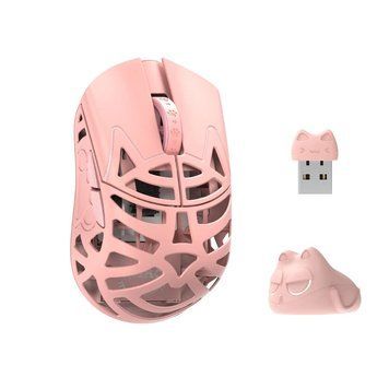 WLmouse Beast Miao &mdash; ультралёгкая магниевая игровая мышь 31 г для fingertip/claw хвата с сенсором PAW3950HS и 8K Wireless MIAO-PINK-O фото