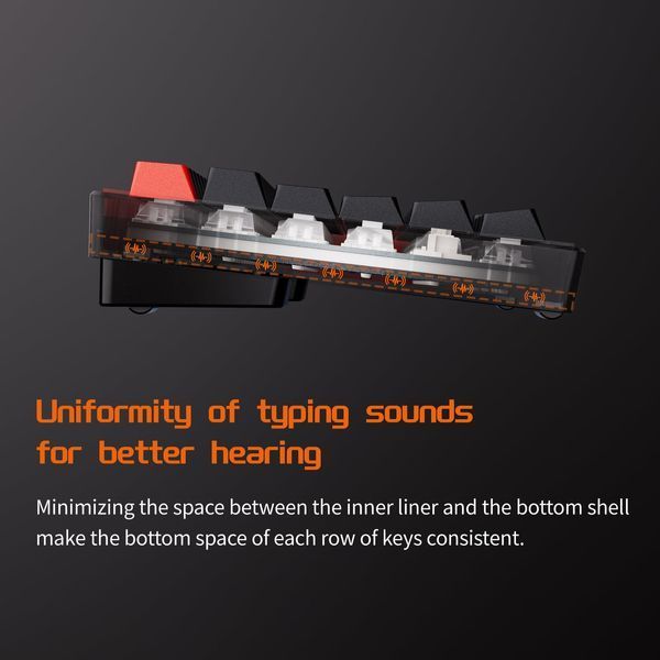 DrunkDeer G75 - magnetic keyboard with variable activation 0.2&ndash; 3.3 mm, Rapid Trigger, RT Plus modes, improved shock absorption and Hull Gasket housing, Out of stock, Black