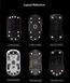 Mouse feet (glides) X-raypad Jade DIY Mouse Skates Universal 0.8 mm PTFE Dots, Universal dots