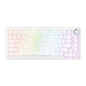 AJAZZ AK820 MAX Ultra HE OG Contour White, Magnetic Keyboard 75% Hall Effect, Rapid Trigger, 8000Hz