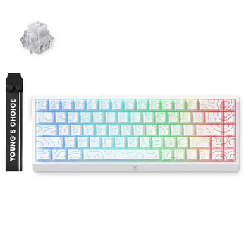 MCHOSE Ace 68 Ice Rhino White Topographic