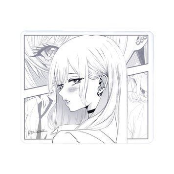 ATK Anime Mouse Pad Reverie Black and white