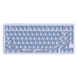 Klawiatura magnetyczna VGN Neon75HE Air Wired Blue Frosted Transparent