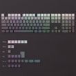 Keycaps Topographic Cherry Profile - PBT set with topographic pattern and side backlighting for mechanical keyboard