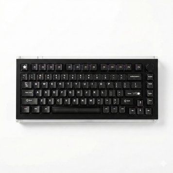 DrunkDeer A75 Master HE Obsidian Black &ndash; klawiatura magnetyczna w 75% z szybkim wyzwalaczem, efektem Halla, aluminiową gałką