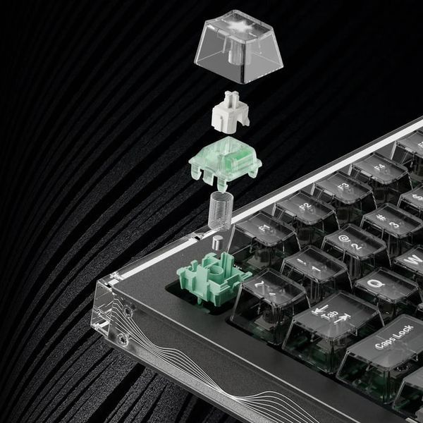 DrunkDeer A75 Master HE Obsidian Black &ndash; 75% magnetic keyboard with Rapid Trigger, Hall Effect, Aluminum Knob