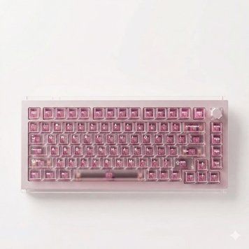 DrunkDeer A75 Master HE Champagne Pink &mdash; klawiatura magnetyczna 75% z szybkim wyzwalaczem, efektem Halla, aluminiową gałką