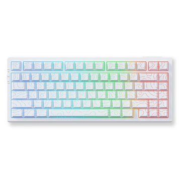 MCHOSE G75 Pro Matcha Latte Switch White Topographic