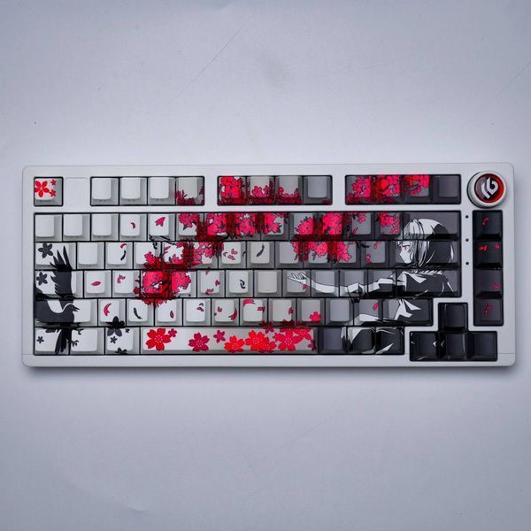 Keycap Sakura PBT do klawiatury mechanicznej &ndash; Dye-Sub, Nowości, 108&ndash;140 klawiszy, Dostępny