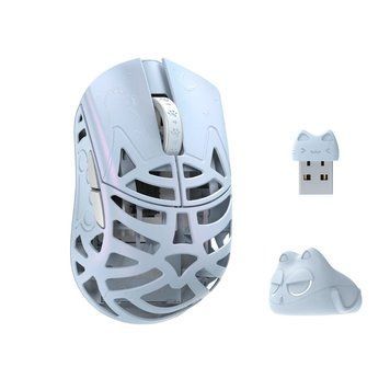 WLmouse Beast Miao &mdash; ультралёгкая магниевая игровая мышь 31 г для fingertip/claw хвата с сенсором PAW3950HS и 8K Wireless MIAO-IBLUE-O фото