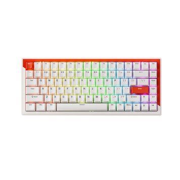 DrunkDeer G75 - klawiatura magnetyczna ze zmienną aktywacją 0,2 &ndash; 3.3 mm, tryby Rapid Trigger, RT Plus, ulepszona amortyzacja i obudowa Hull Gasket, Niedostępny, Biały