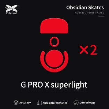 X-Raypad Obsidian Control for G Pro X Superlight &mdash; PTFE, 1.0 mm, Control