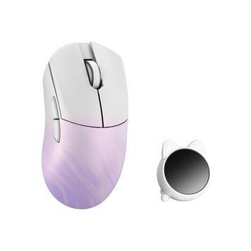 WLmouse HUAN White/Purple - ultra-light 48 g mouse with an all-magnesium body, PAW3950HS sensor and native 8K polling