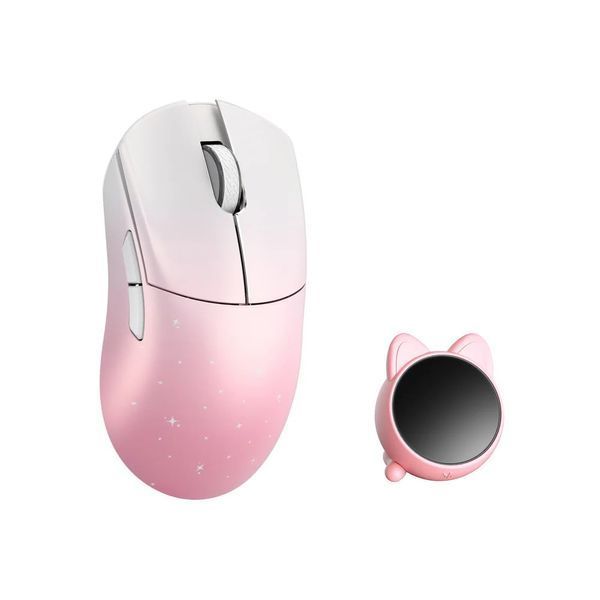 Mouse WLmouse HUAN OMRON Opticals White/Pink